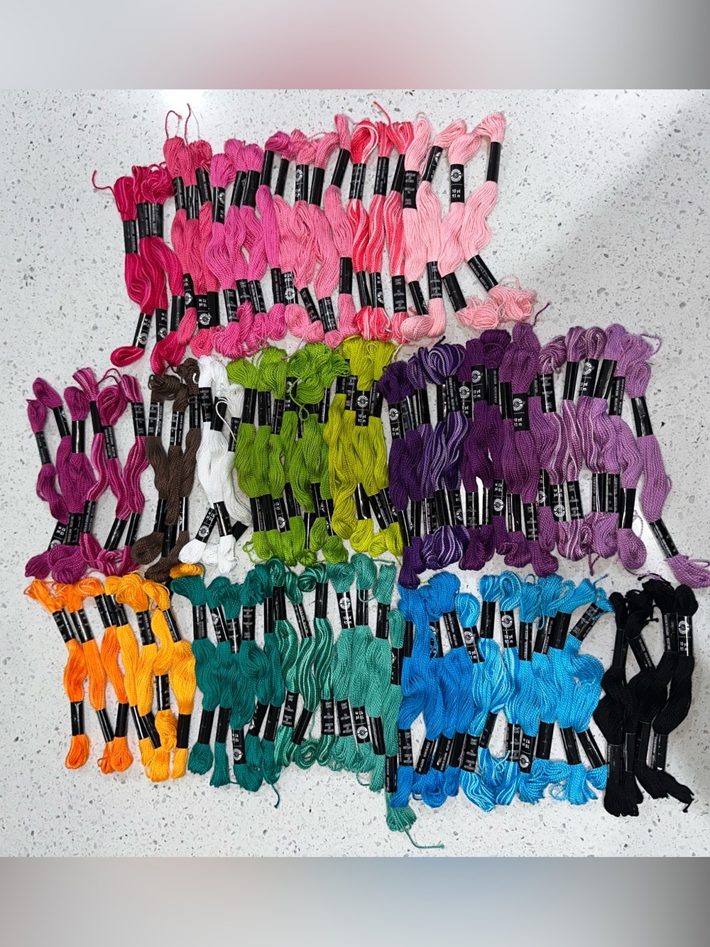 Loops & Threads Embroidery Floss Bundle 95 Skeins + Organizer Wheel